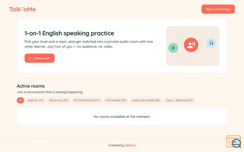 Screenshot of TalkToMe