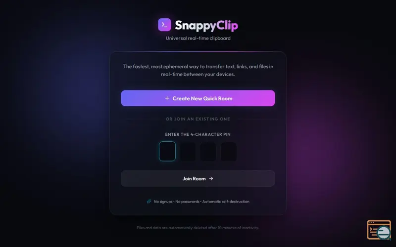 Screenshot of SnappyClip