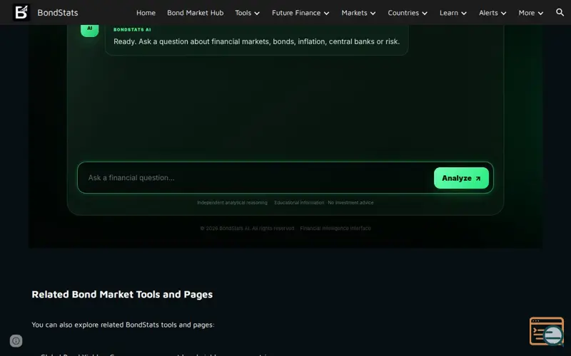 Screenshot of BondStats AI