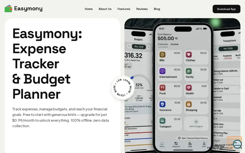 Screenshot of Easymony
