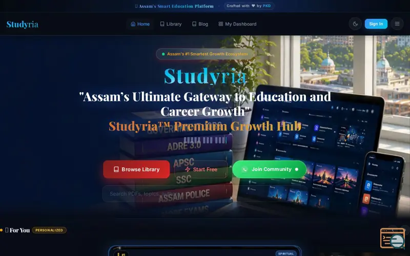 Screenshot of Studyria