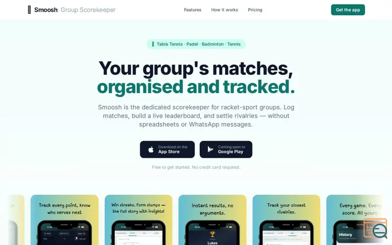 Screenshot of Smoosh — Group Scorekeeper