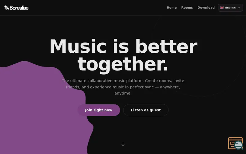 Screenshot of Borealise