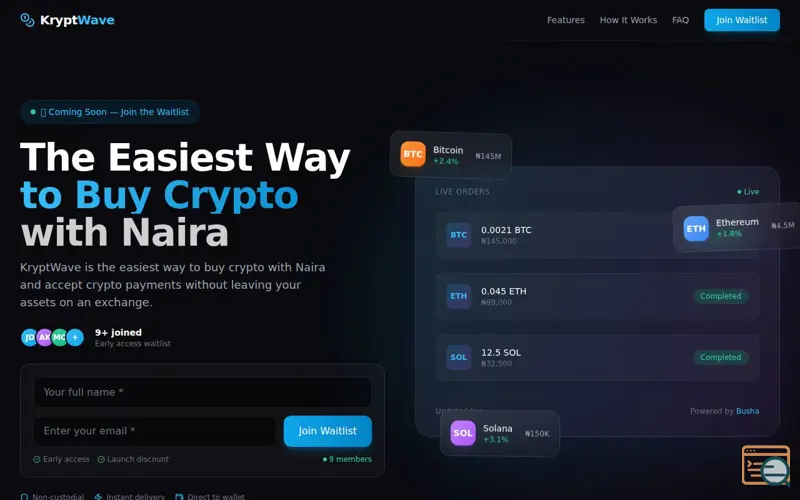 Screenshot of KryptWave