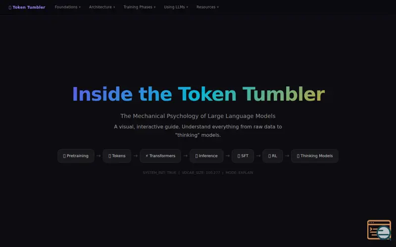 Screenshot of Inside the Token Tumbler