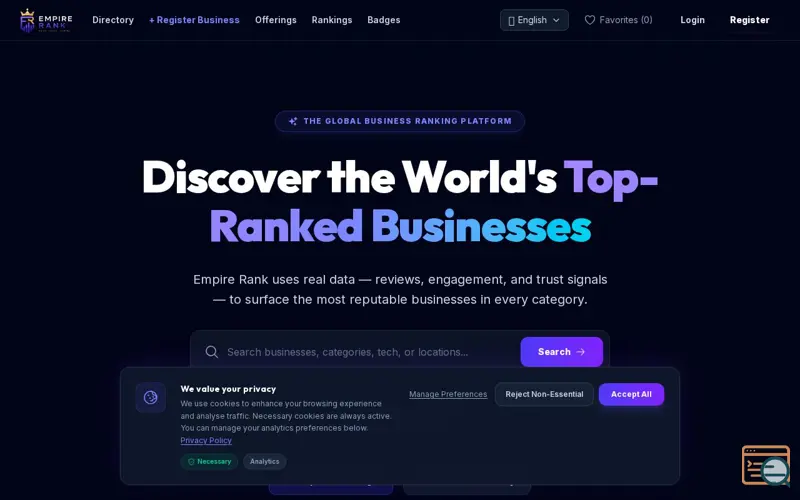 Screenshot of Empire Rank