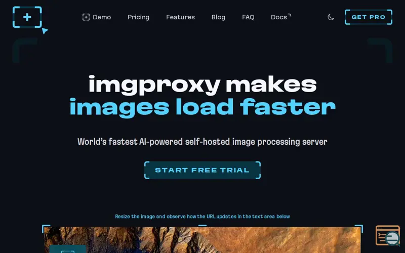 Screenshot of imgproxy v4