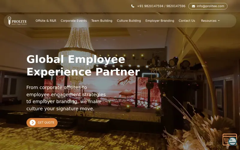 Screenshot of Prolite Ent Pvt Ltd