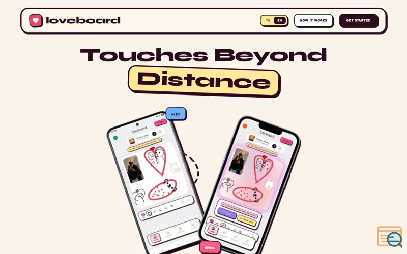Screenshot of Loveboard