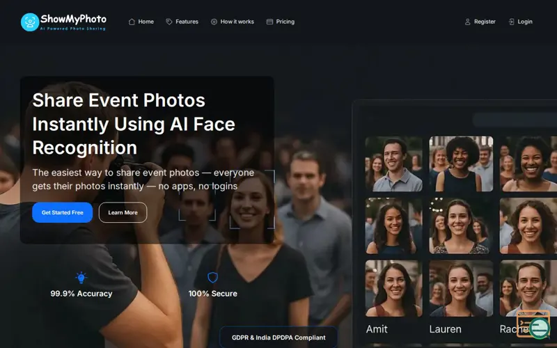 Screenshot of ShowMyPhoto