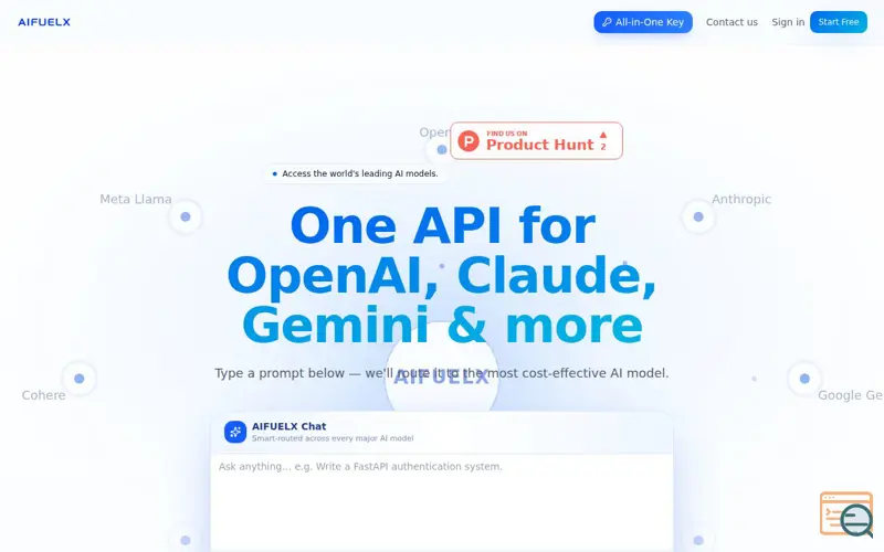 Screenshot of AIFUELX