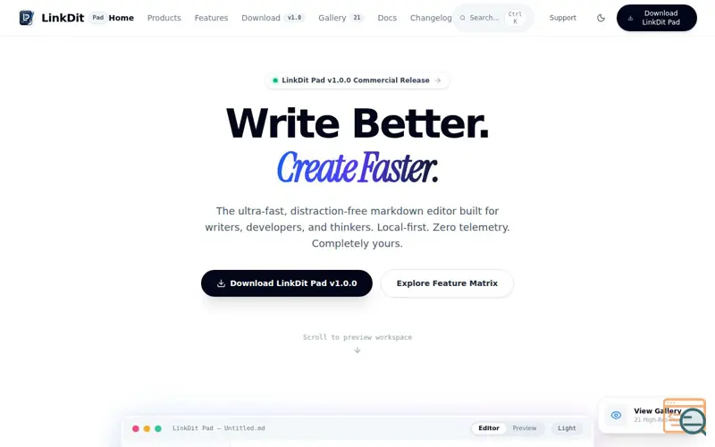 Screenshot of LinkDit - AI Discovery Platform