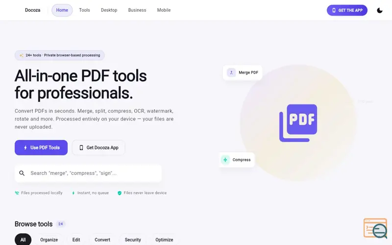Screenshot of Docoza