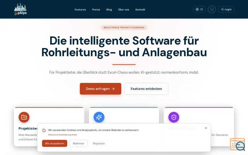 Screenshot of paipe initial
