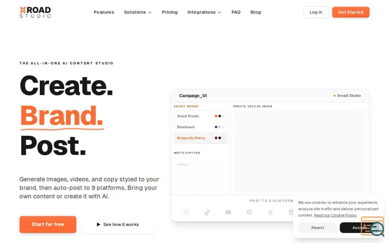 Screenshot of The All-In-One AI Content Studio
