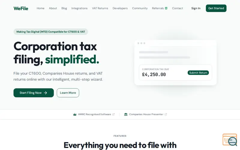 Screenshot of WeFile
