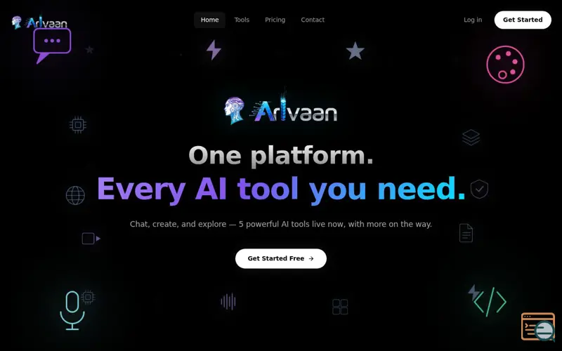 Screenshot of ArivaanAI