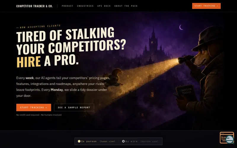 Screenshot of Competitortracker