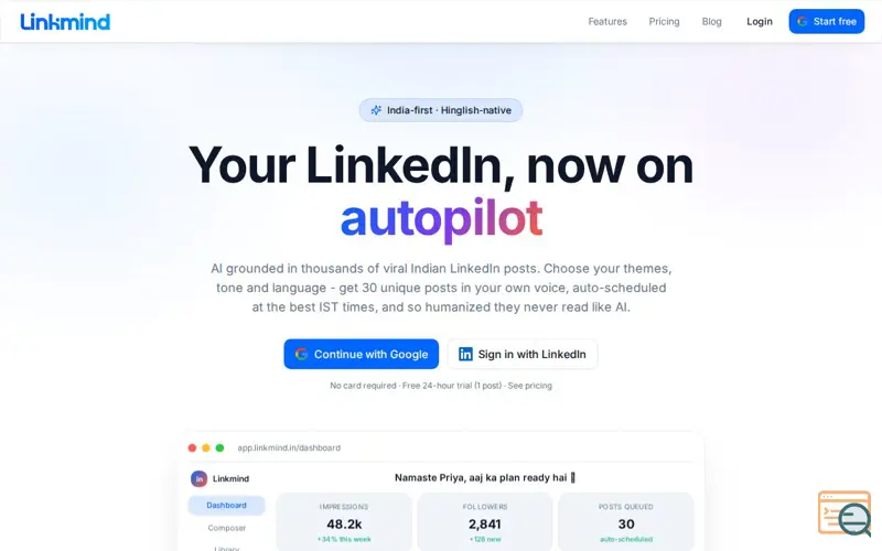 Screenshot of Linkmind