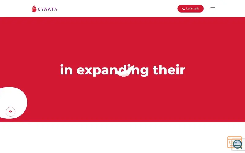 Screenshot of Gyaata Solutions , a launch using Yoast