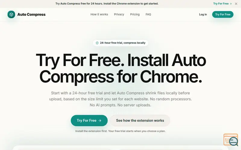 Screenshot of AutoCompress