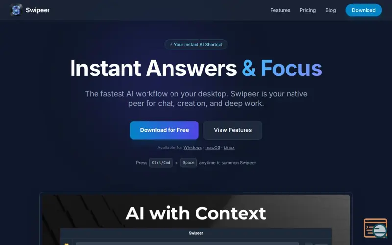 Screenshot of Swipeer AI