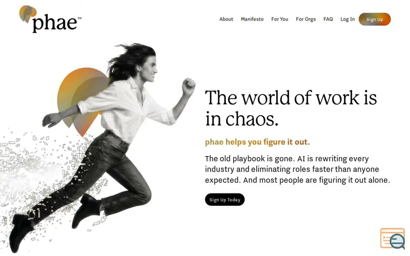 Screenshot of phae