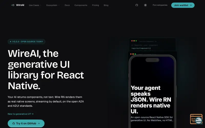 Screenshot of Wire RN