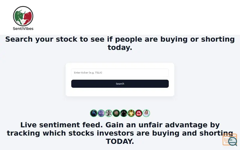 Screenshot of SentiVibes