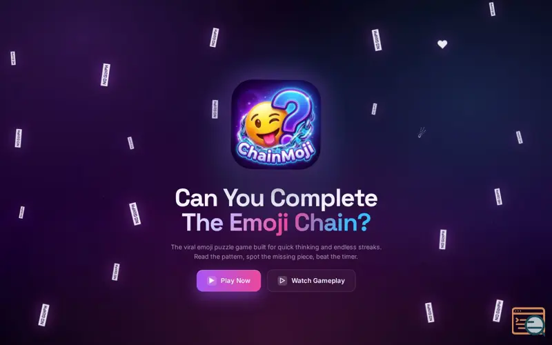 Screenshot of ChainMoji