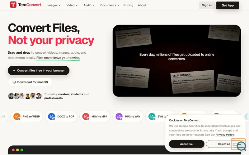 Screenshot of TeraConvert