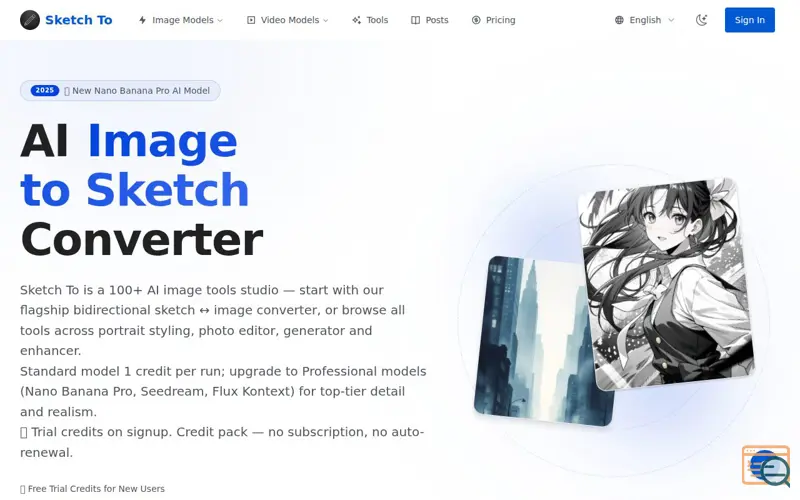 Screenshot of Sketch To