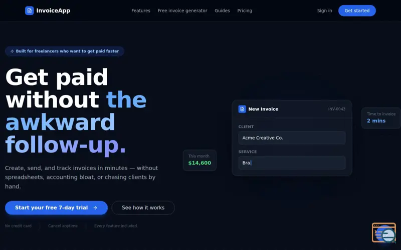 Screenshot of InvoiceApp