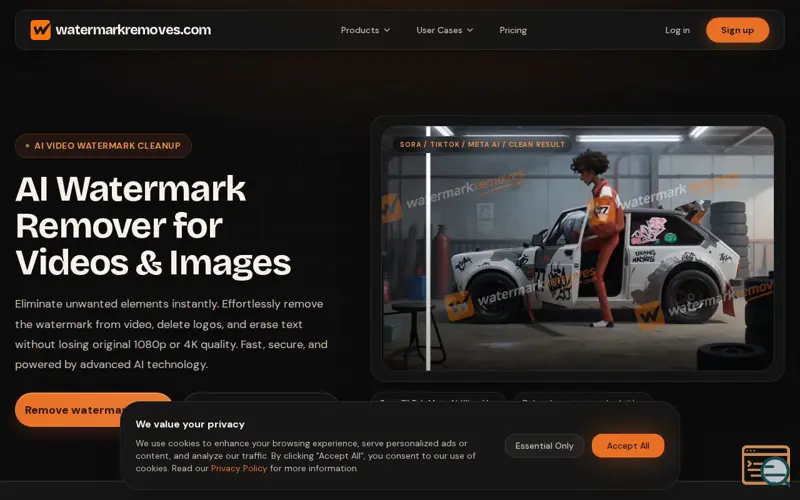 Screenshot of Watermarkremoves.com
