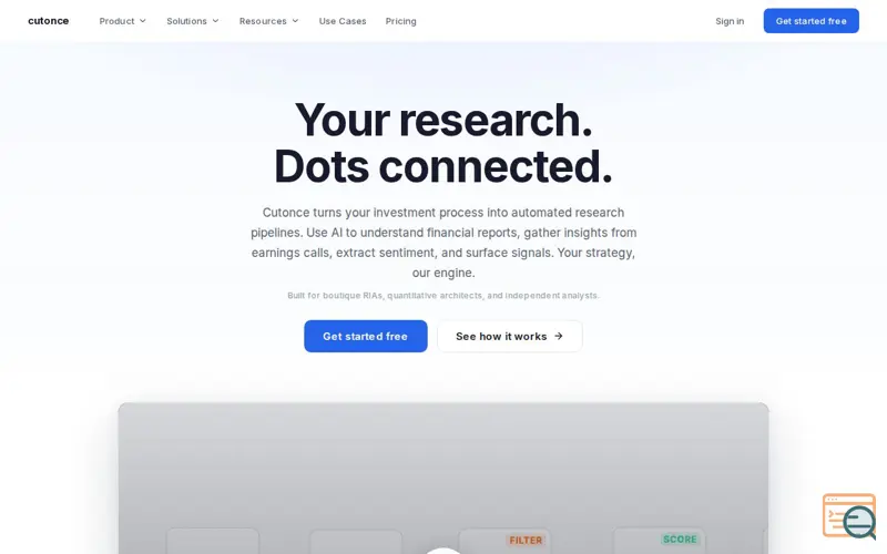 Screenshot of Cutonce
