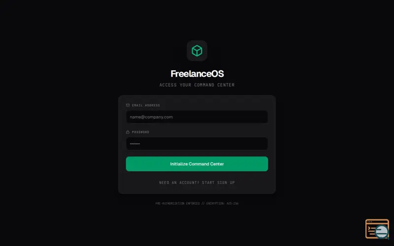 Screenshot of FreelanceOS