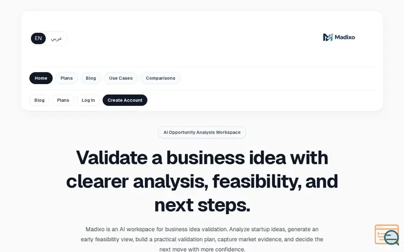 Screenshot of Madixo