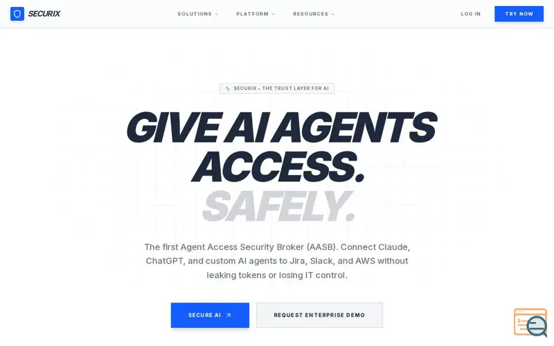 Screenshot of SecuriX