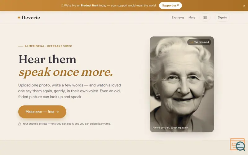 Screenshot of Reverie