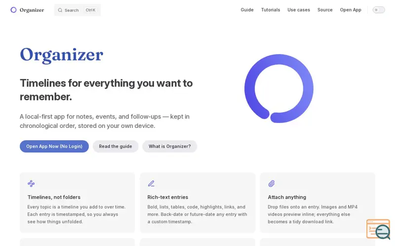 Screenshot of Useorganizer