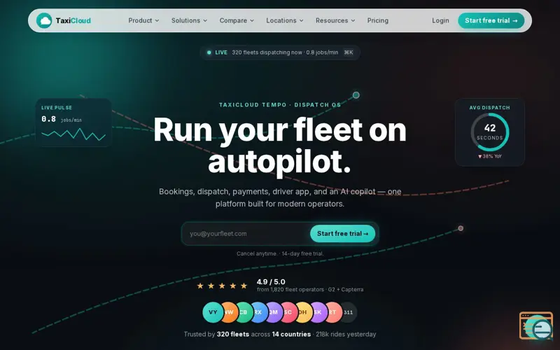 Screenshot of TaxiCloud
