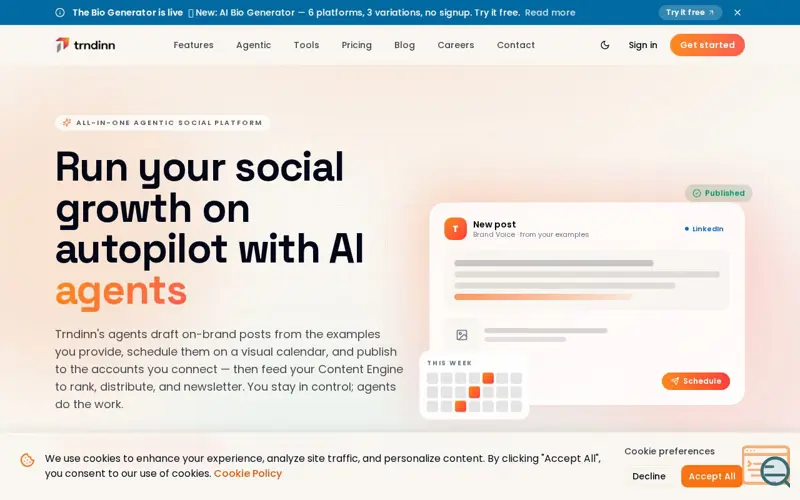 Screenshot of Trndinn