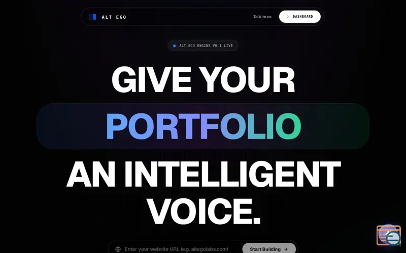 Screenshot of ALT EGO LABS