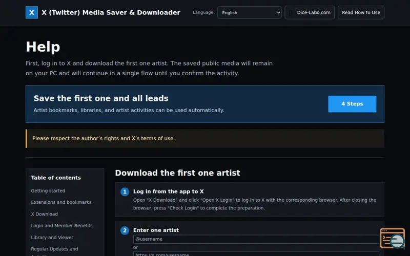 Screenshot of Media Saver & Downloader for X