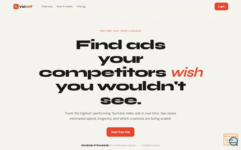 Screenshot of VidSniff