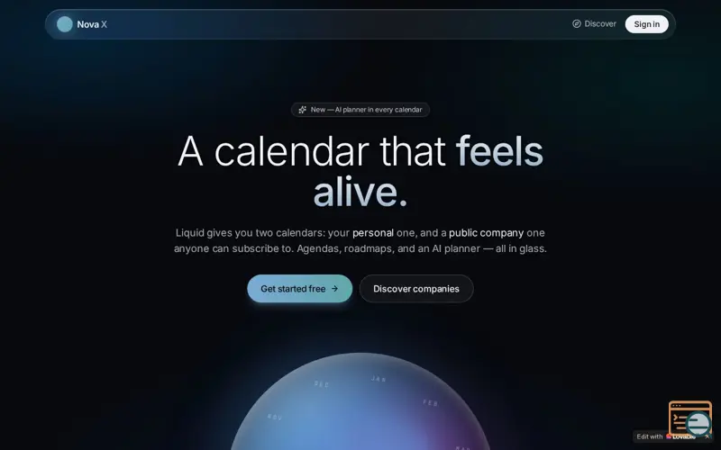 Screenshot of NOVA X
