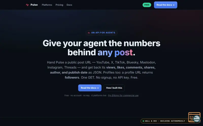 Screenshot of Pulse