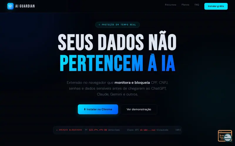Screenshot of AI Guardian