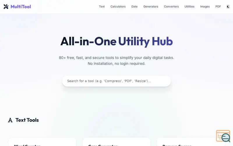 Screenshot of Multi Tool Hub