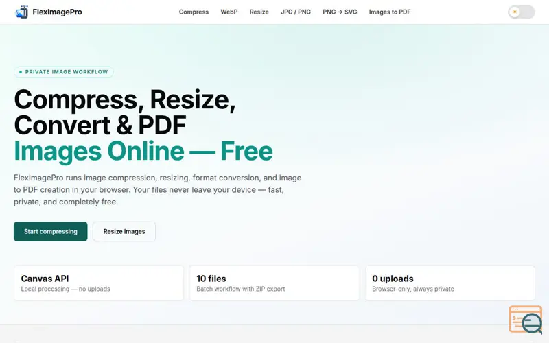 Screenshot of FlexImagePro